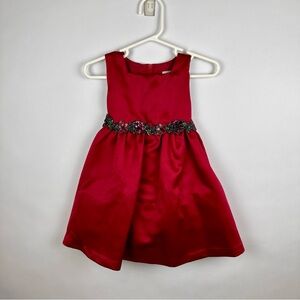 Rare Editions Infant Holiday Dress with Cardigan, Red, Christmas, Size 18 Months